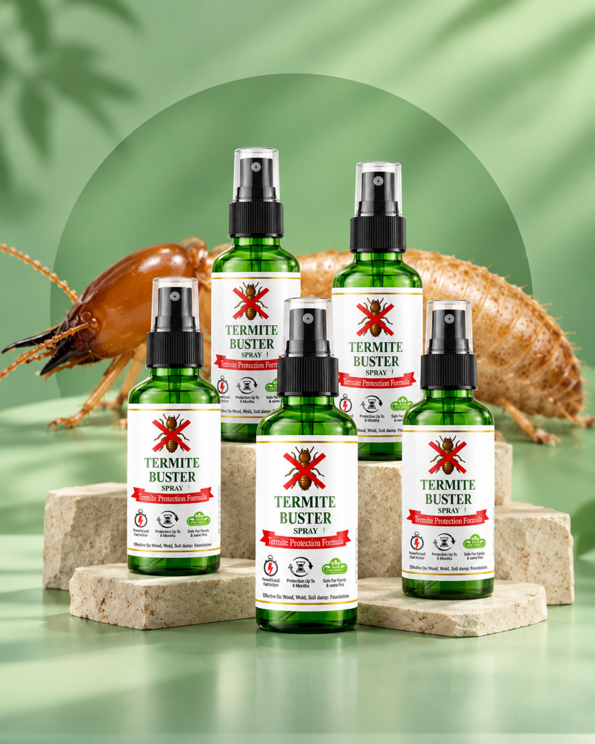 Termite Buster Spray – Powerful Protection Against Termites (Pack of 5)