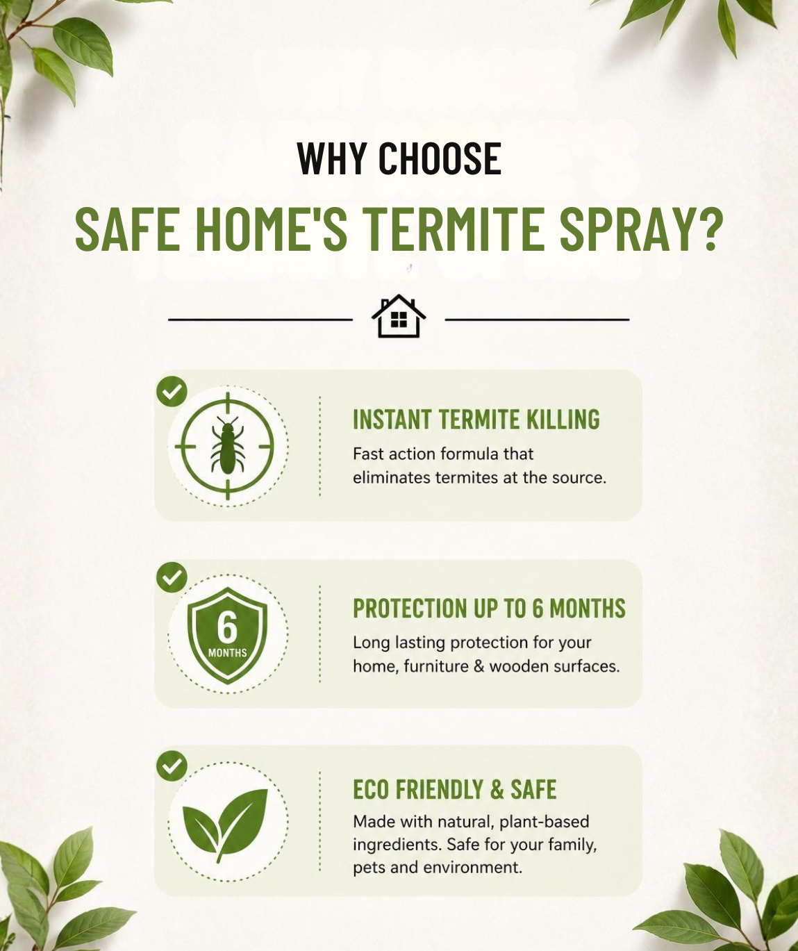 Termite Buster Spray – Powerful Protection Against Termites (Pack of 7)
