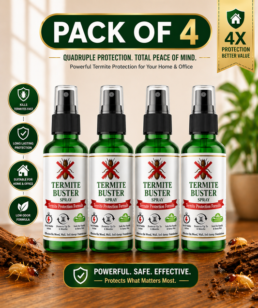 Termite Buster Spray – Powerful Protection Against Termites (Pack of 4)
